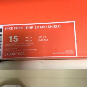 Nike free trainer 3.0 mid shield